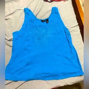 Bay Studio 2XL Vibrant Blue Tank Top